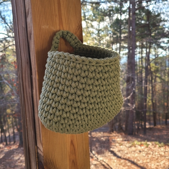 Hand Crafted Accents Handmade Hanging Rope Basket Poshmark